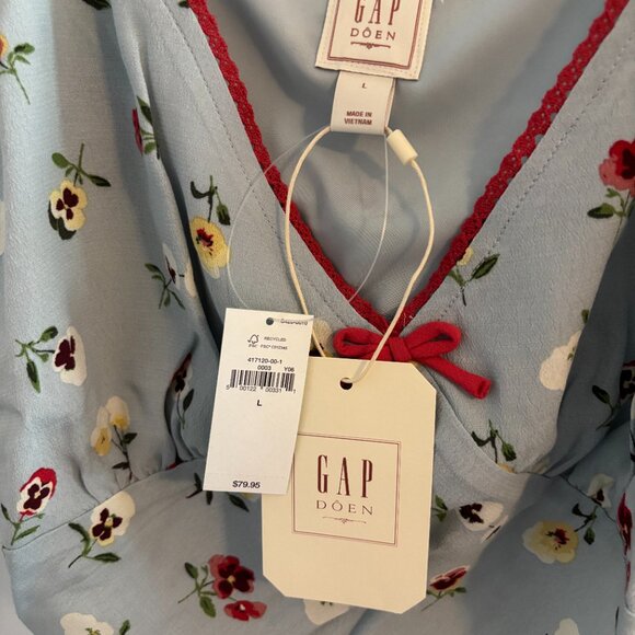 NWT - Gap × DÔEN Cropped Floral Cami Women's Size Large - Picture 3 of 4